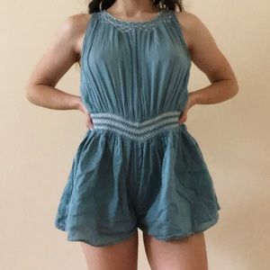 Teal Romper